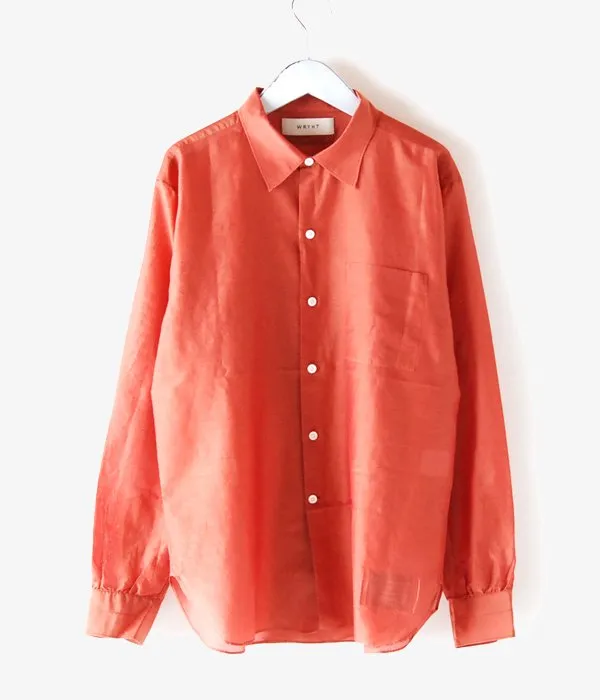 WRYHT/SIMPLE SMALL COLLAR SHIRTS(CAYENNE)