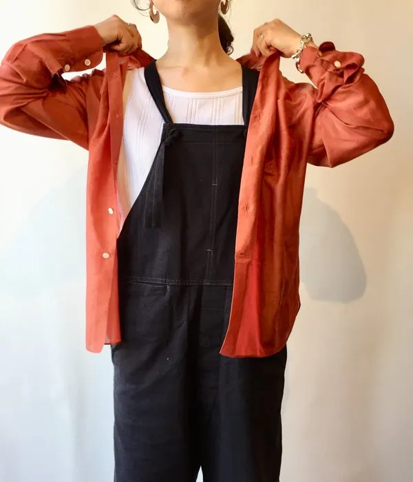 WRYHT/SIMPLE SMALL COLLAR SHIRTS(CAYENNE)